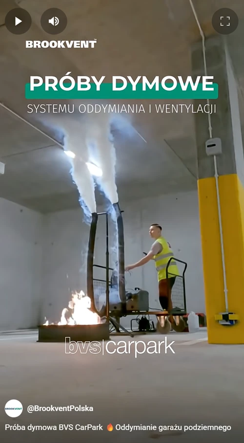 jak przebiega próba dymowa w garażu podziemnym